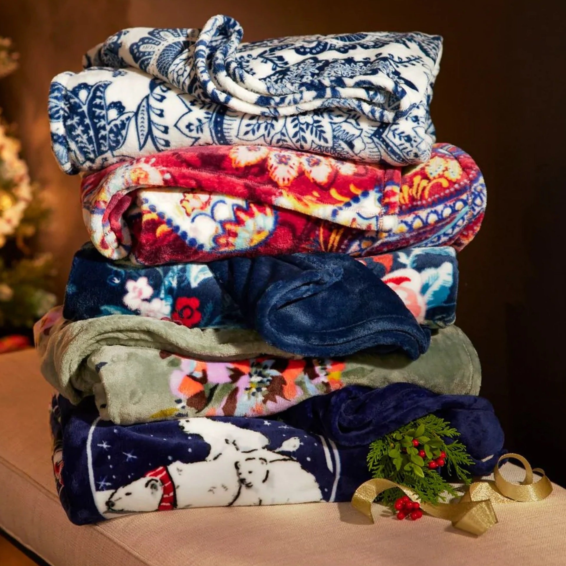 Vera bradley plush blanket outlet
